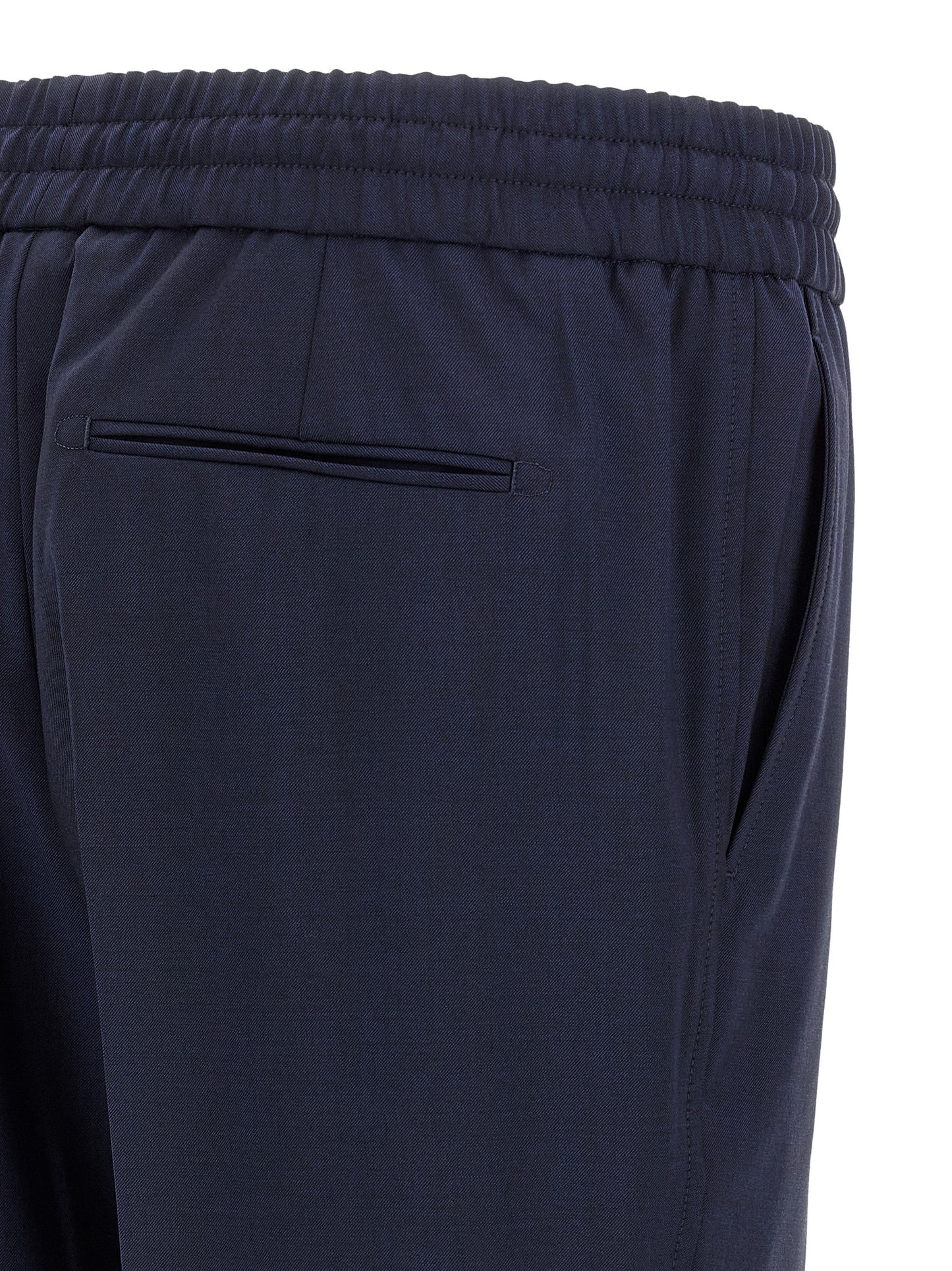 Brioni Blue Wool Casual Pants