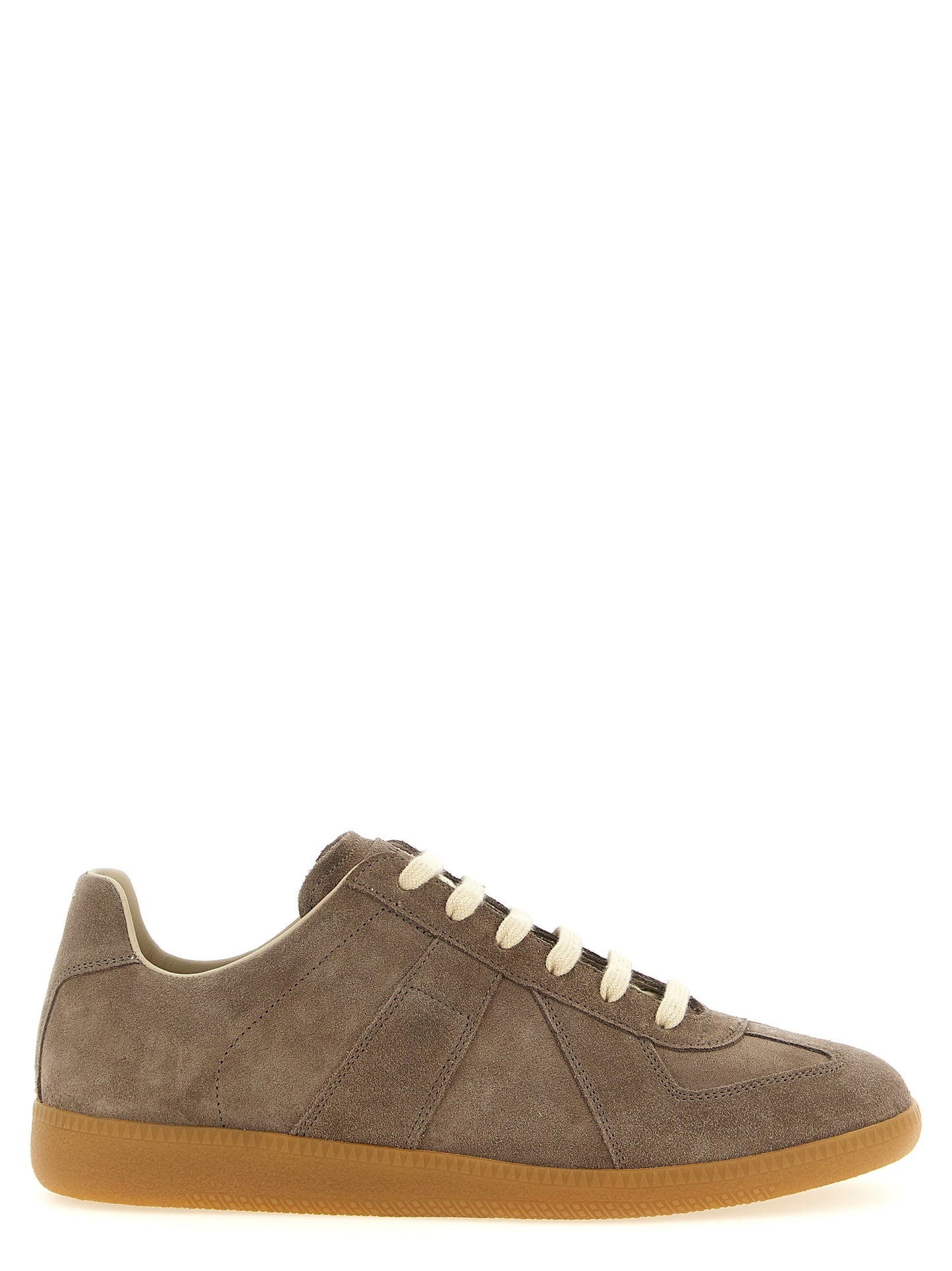 Maison Margiela Beige Calfskin Low Top Sneakers