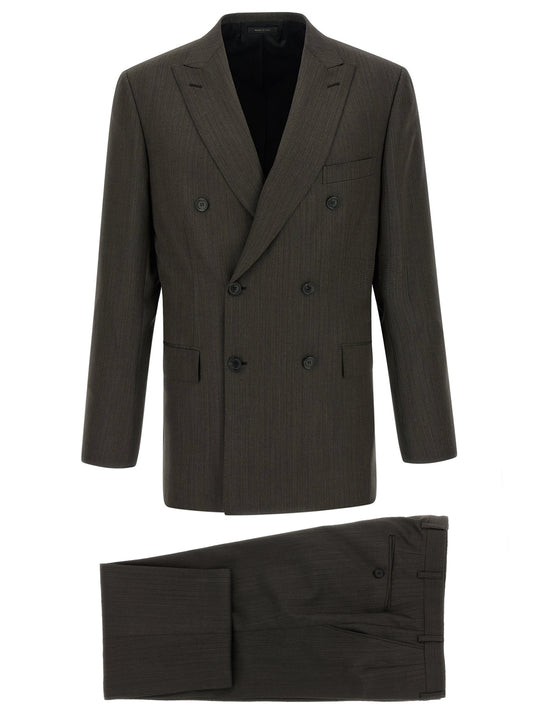 Brioni Brown Wool Two-Piece Suit