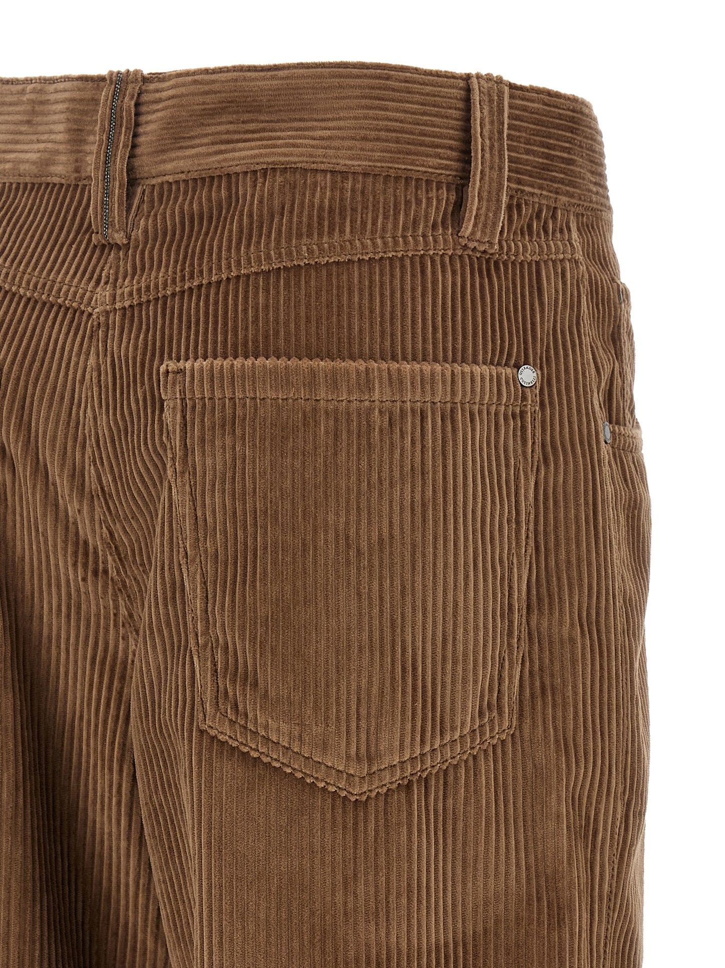 Brunello Cucinelli Brown Cotton Casual Pants