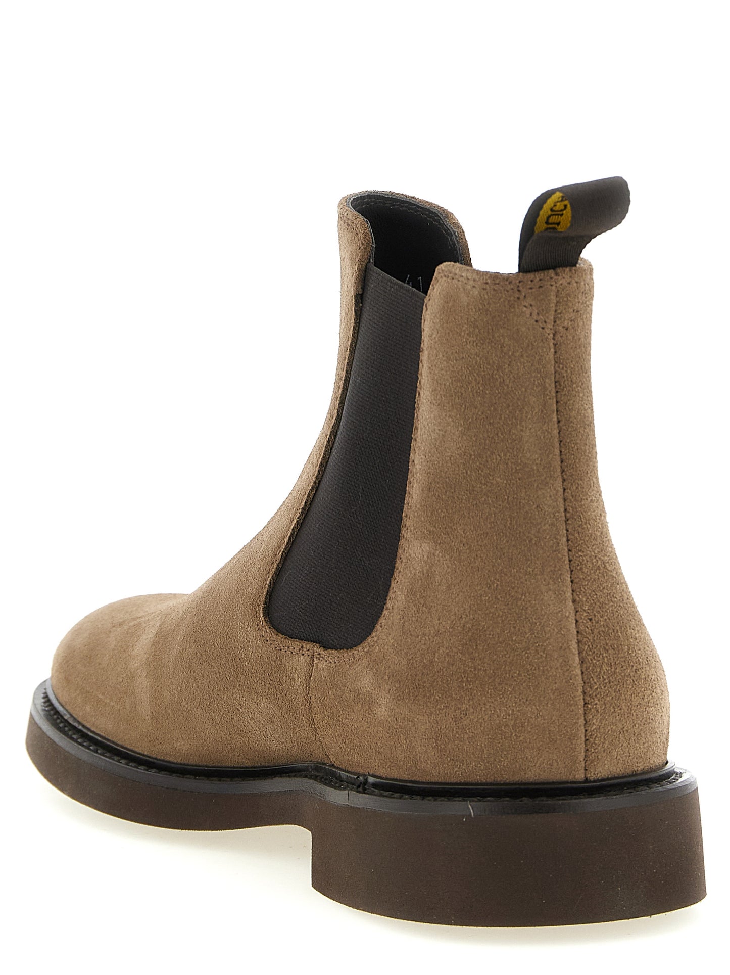 Doucal's Beige Lamb Leather Ankle Boots