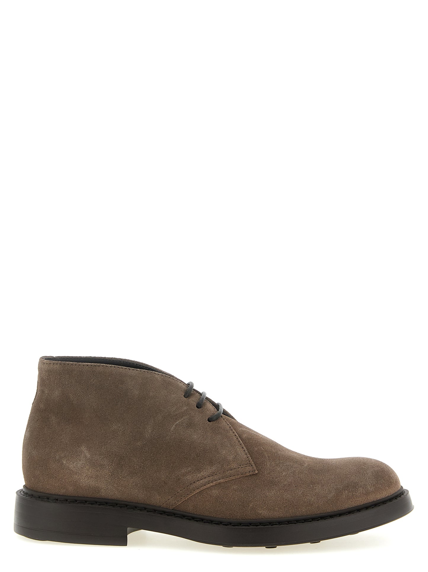 Doucal's Brown Lamb Leather Ankle Boots