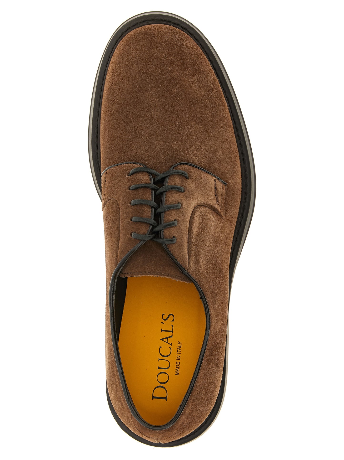 Doucal's Brown Lamb Leather Oxfords And Derbies