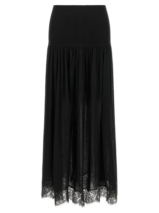 Zimmermann Black Lyocell Mini Skirt