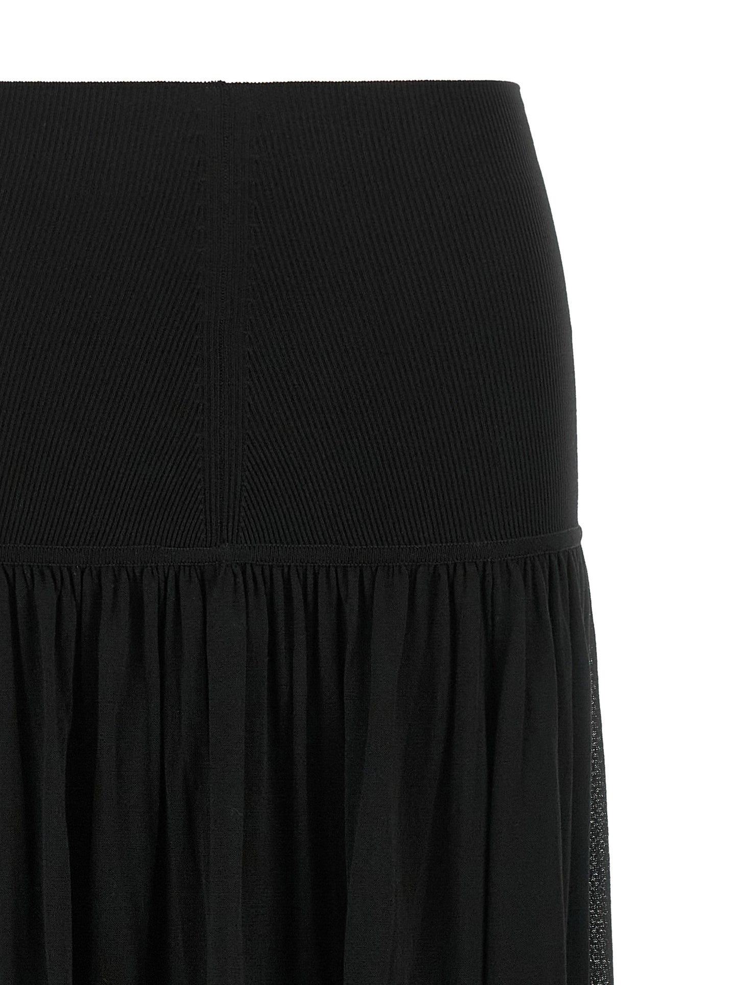 Zimmermann Black Lyocell Mini Skirt