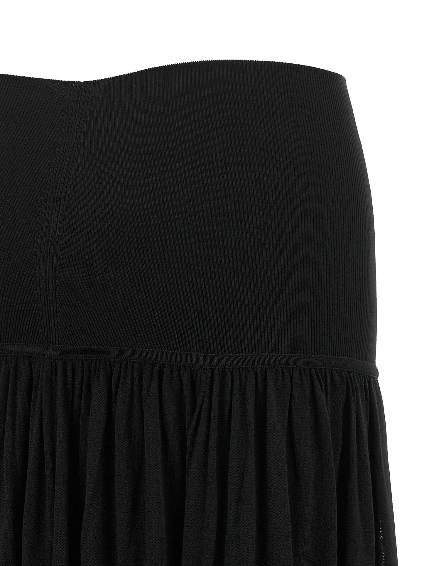 Zimmermann Black Lyocell Mini Skirt