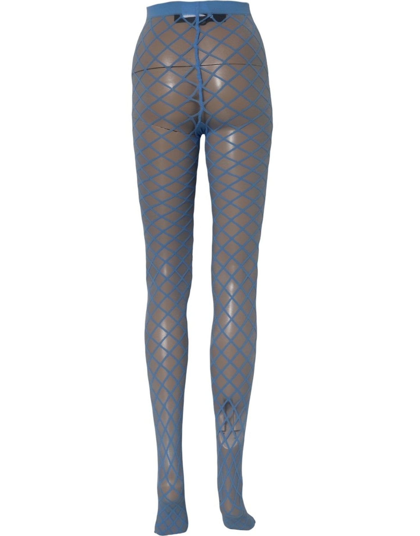 Dolce & Gabbana Light Blue Nylon Fishnet Pantyhose Stockings Socks