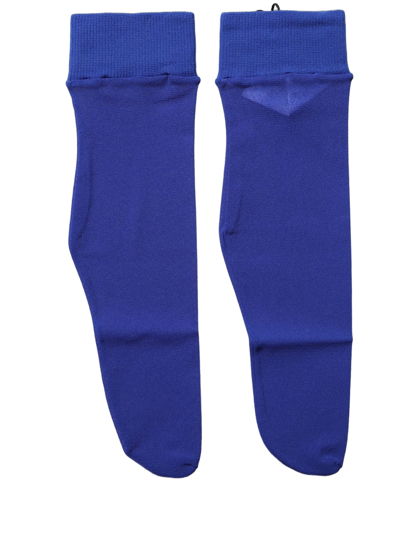 Dolce & Gabbana Royal Blue Mid Calf Sheer Nylon Accessory Socks