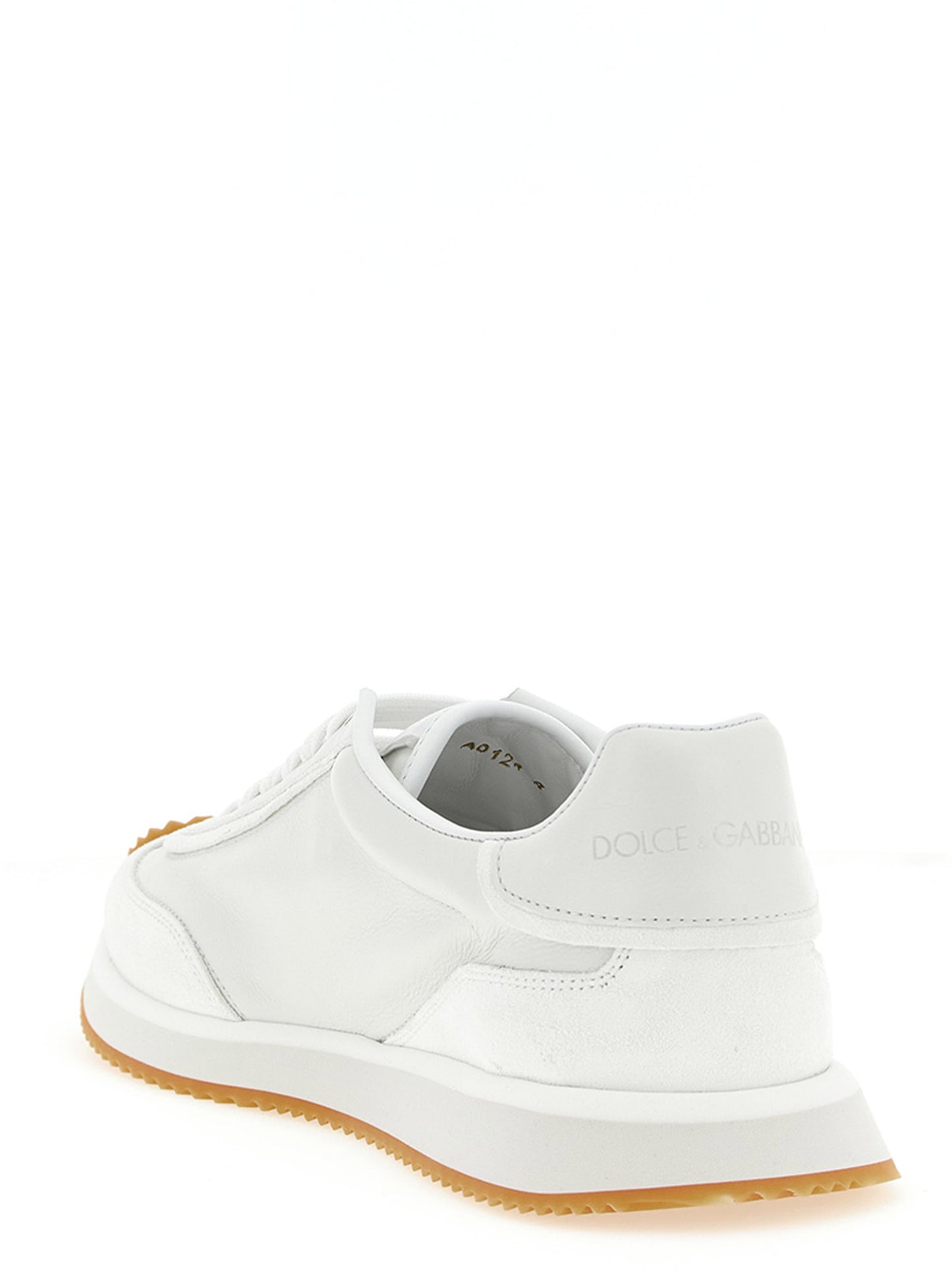 Dolce & Gabbana White Calfskin Low Top Sneakers
