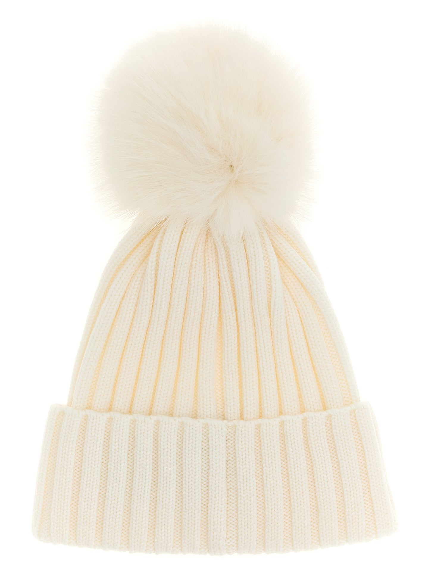 Moncler White MicroModal Beanie