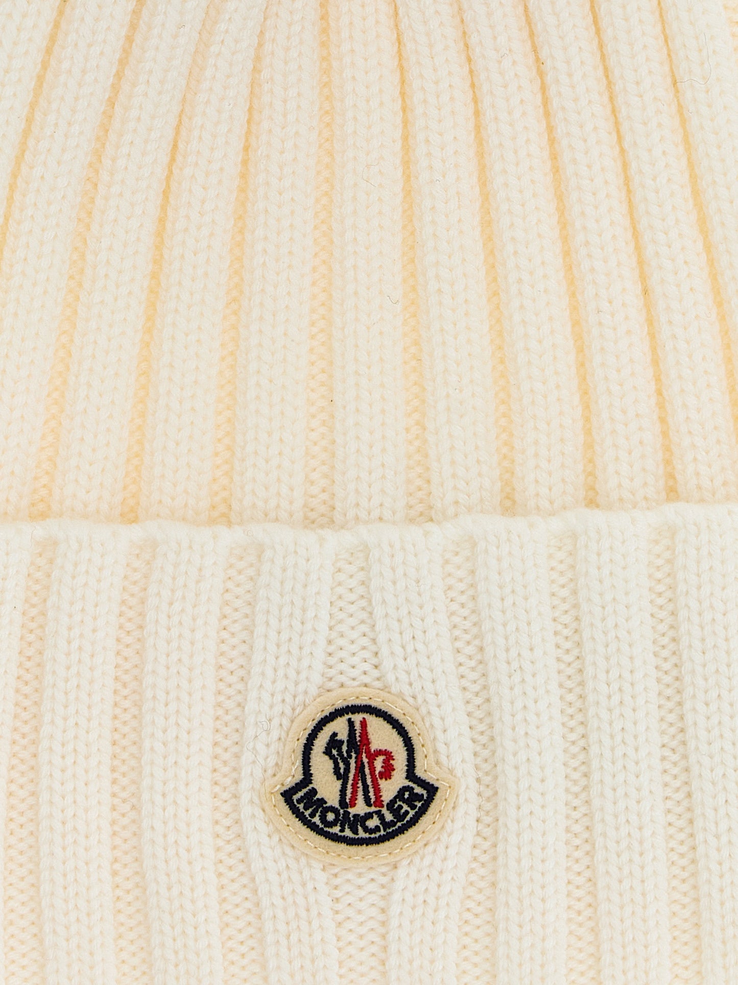 Moncler White MicroModal Beanie