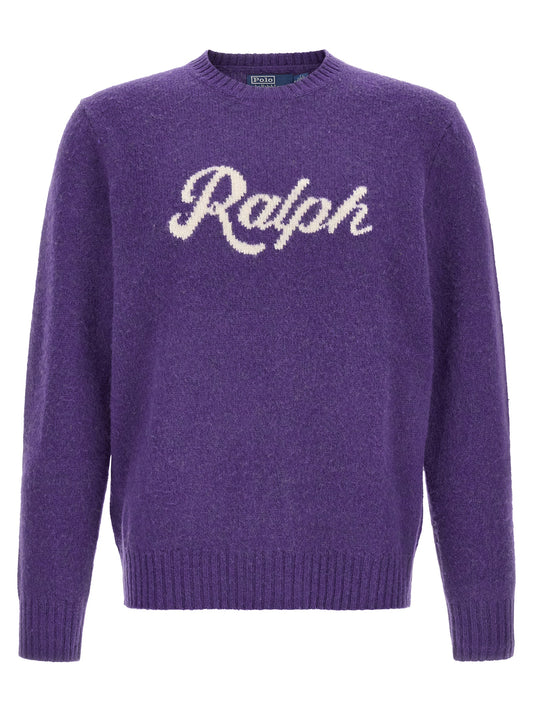 Polo Ralph Lauren Purple Wool Cardigan