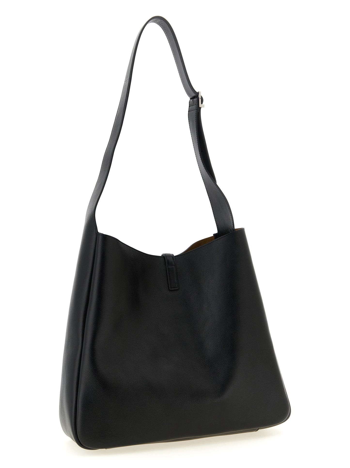 Saint Laurent Black Calfskin Shoulder Bag