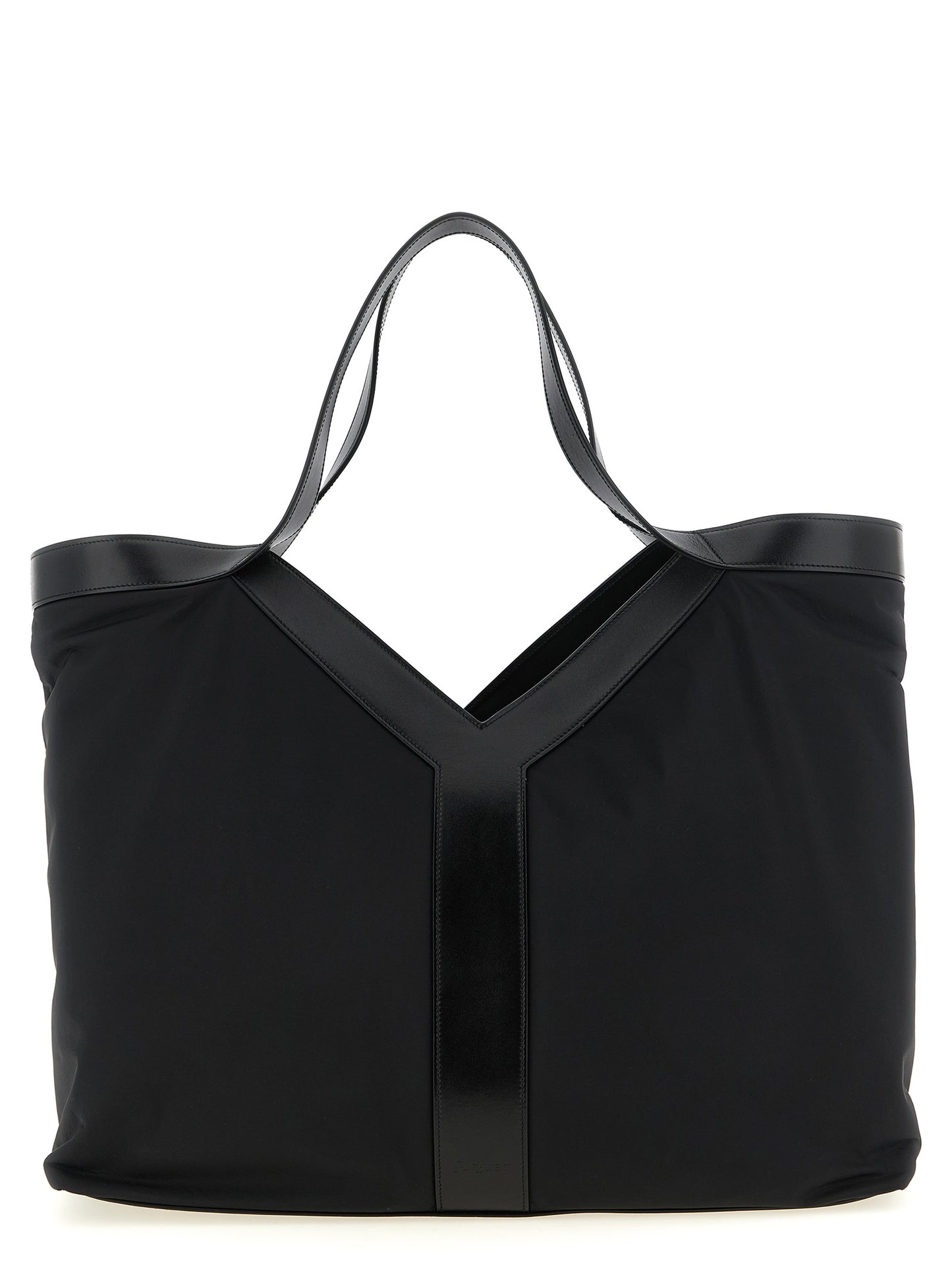 Saint Laurent Black Calfskin Tote Bag