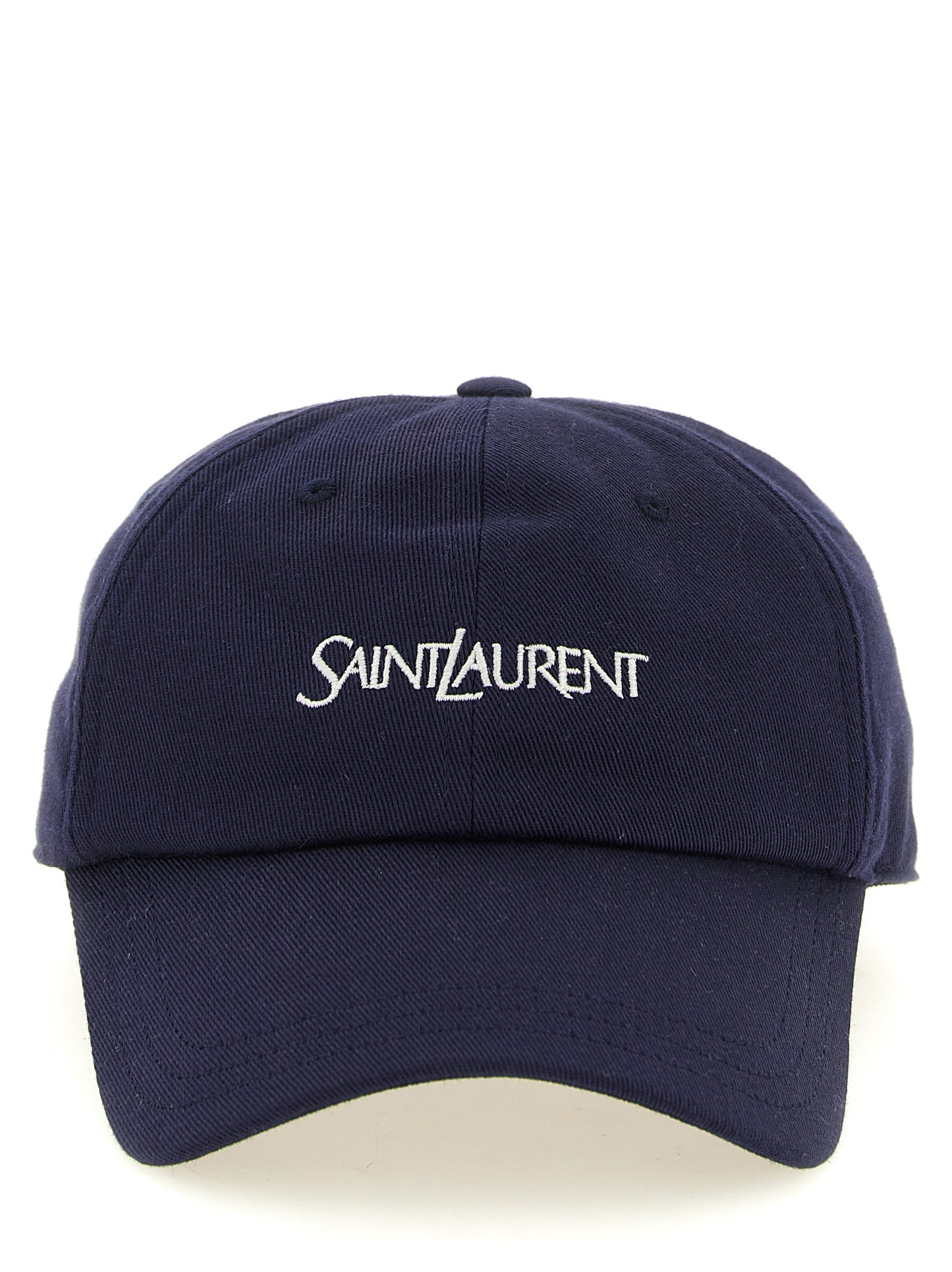 Saint Laurent Blue Cotton Cap (Baseball Hat)