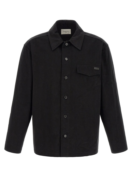 Saint Laurent Black Cotton Blouse