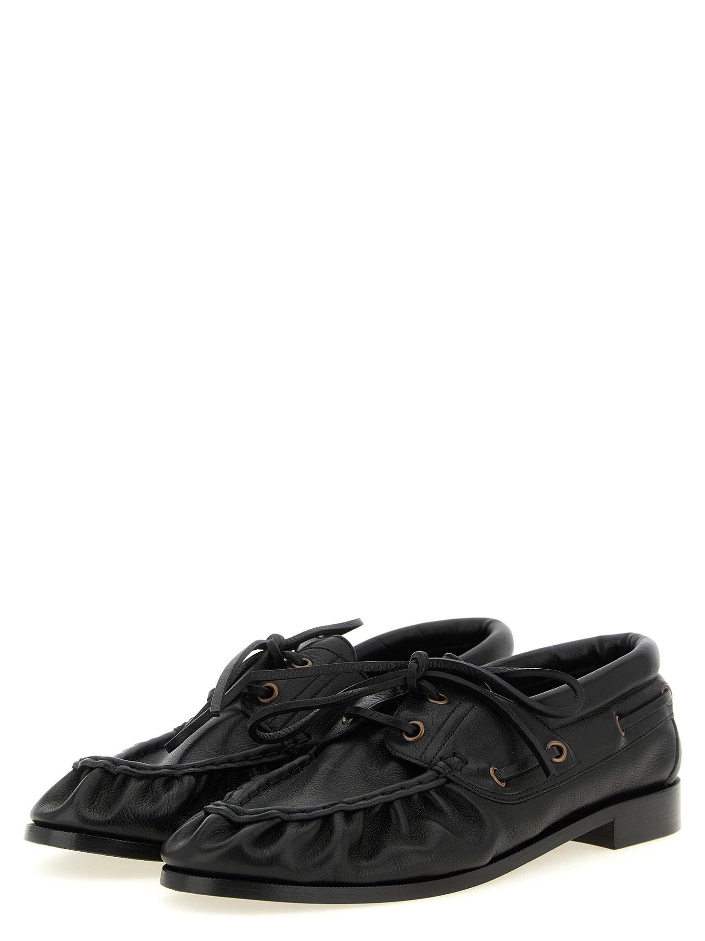 Saint Laurent Black Calfskin Slip-On Loafers