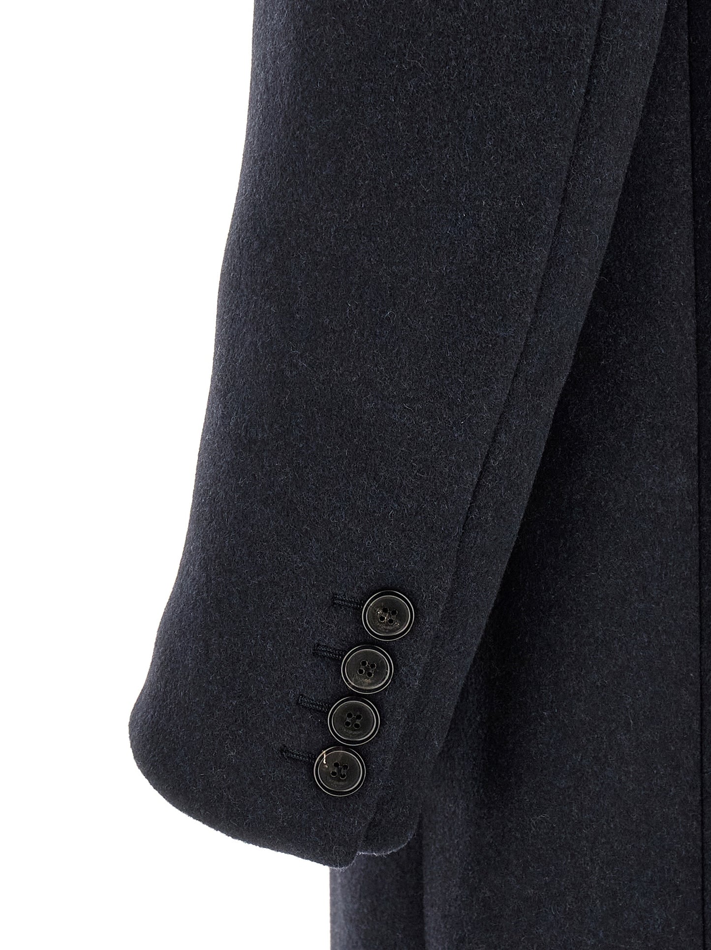 Saint Laurent Blue Wool Coat