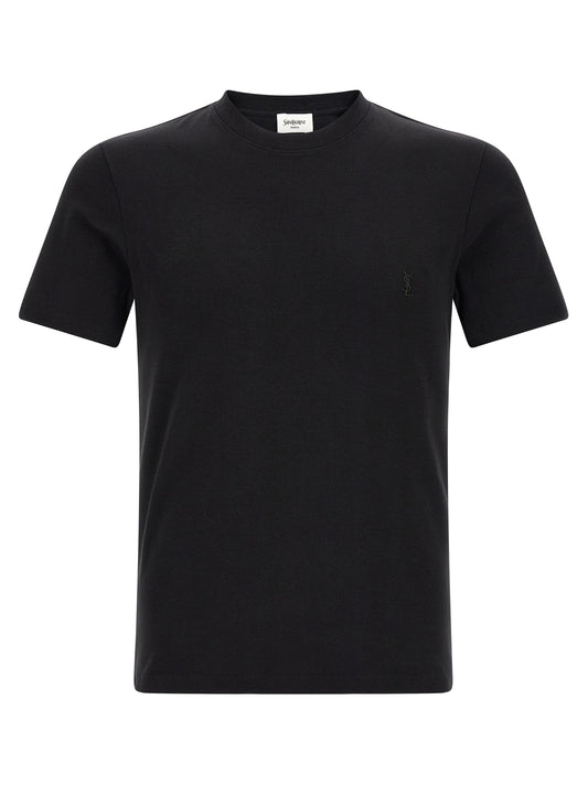 Saint Laurent Black Cotton T-Shirt