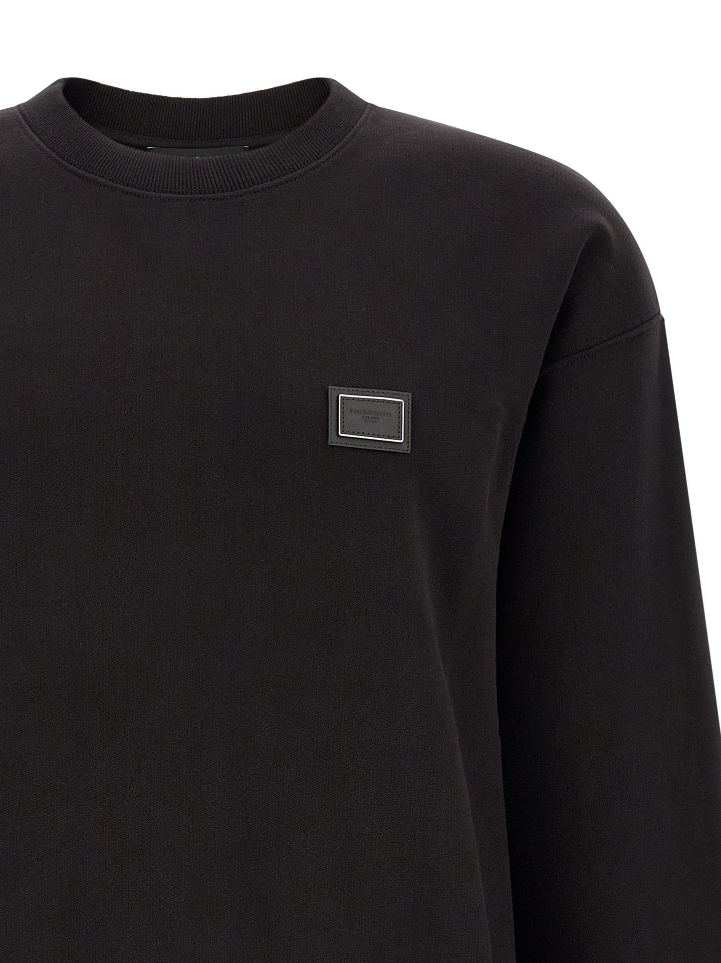 Dolce & Gabbana Black Cotton Sweatshirt