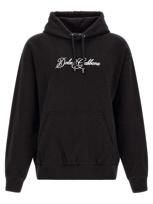 Dolce & Gabbana Black Cotton Sweatshirt