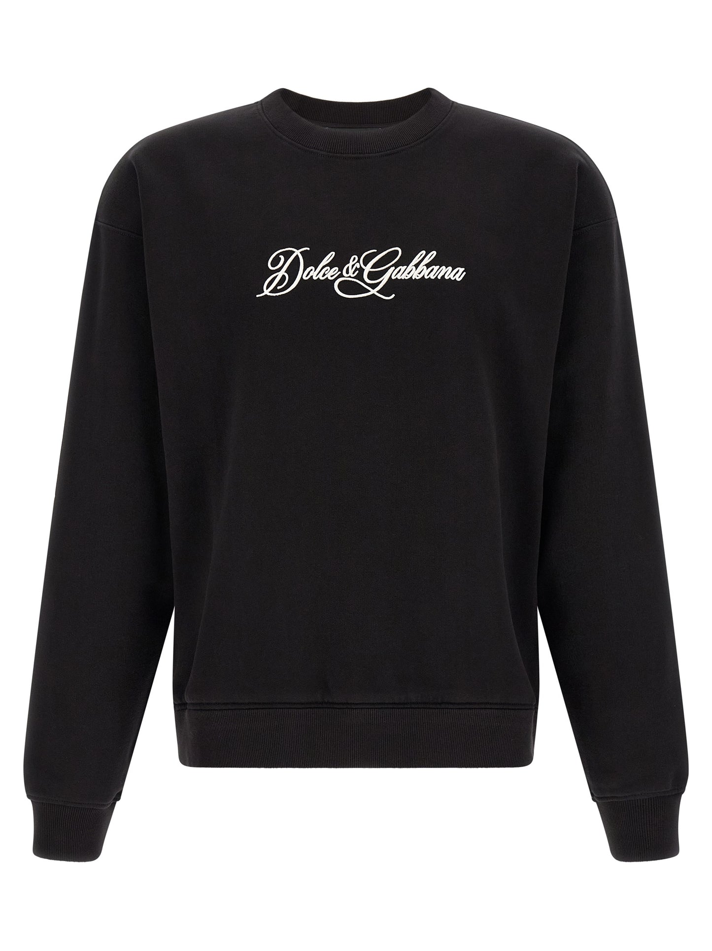 Dolce & Gabbana Black Cotton Sweatshirt