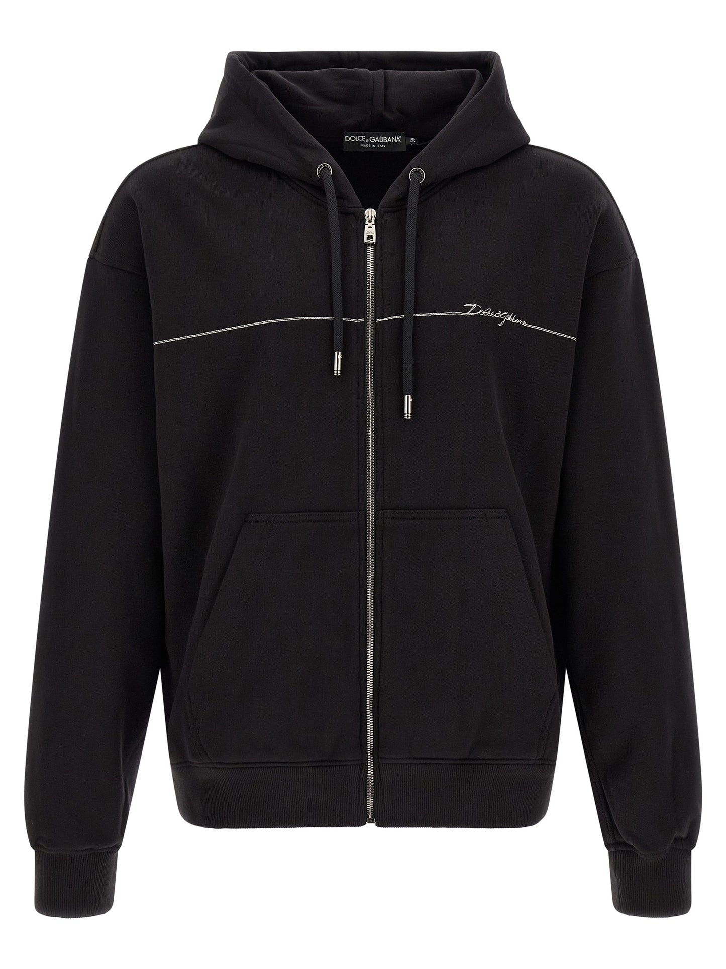Dolce & Gabbana Black Cotton Sweatshirt