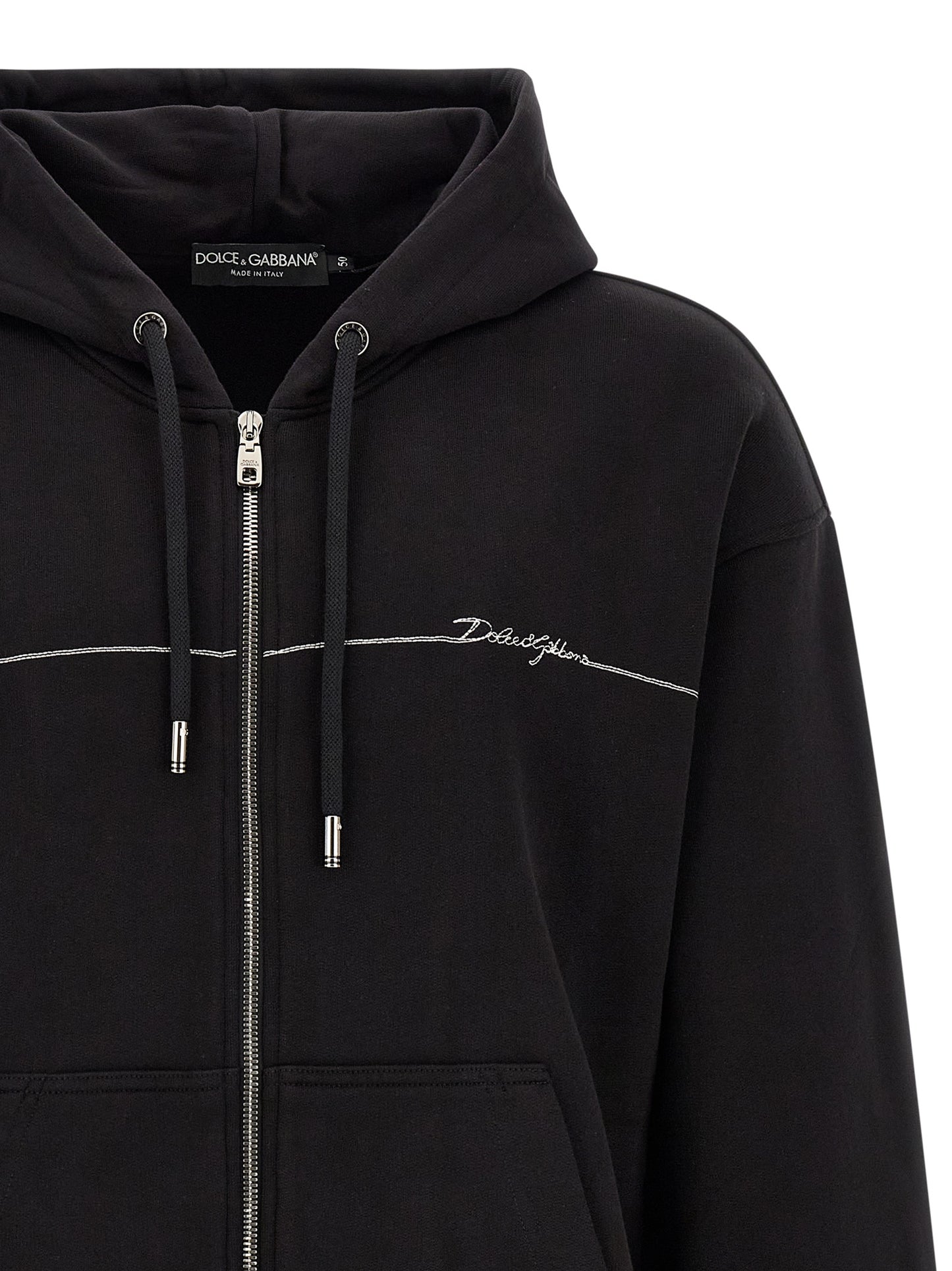 Dolce & Gabbana Black Cotton Sweatshirt