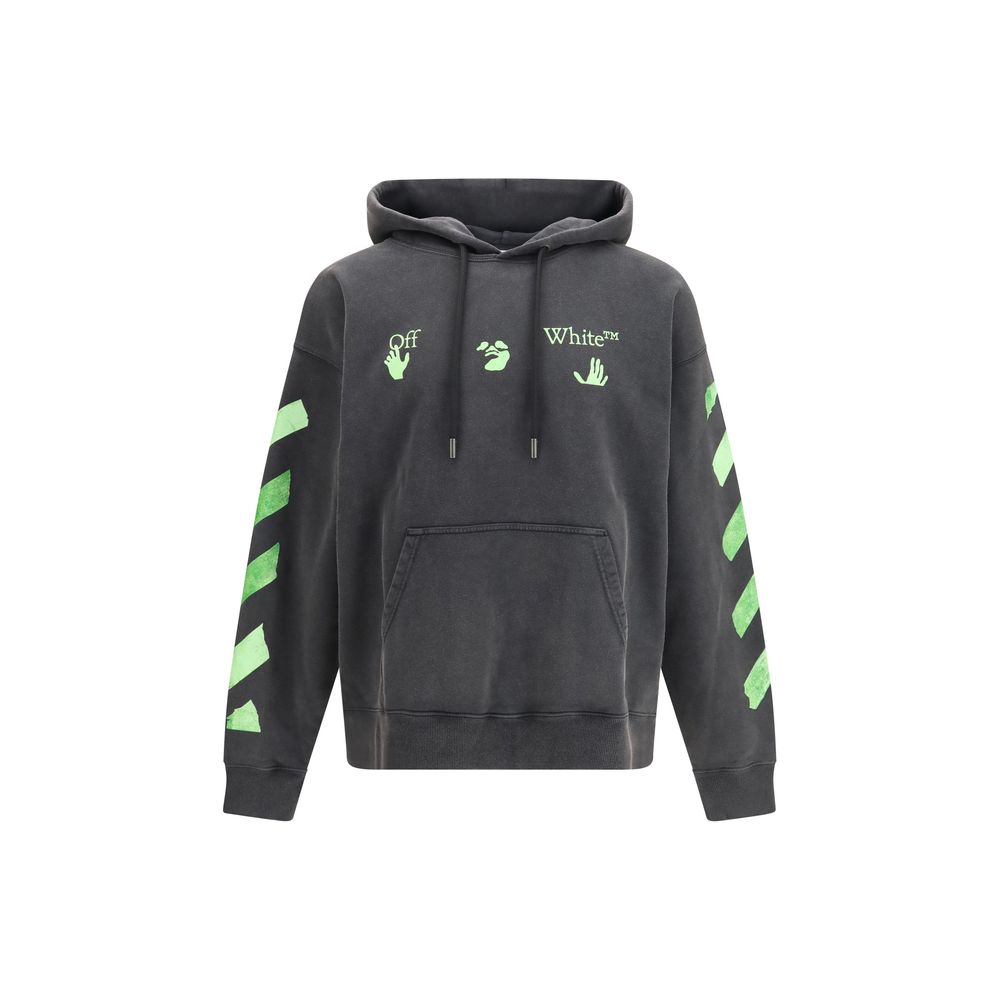 Off-White Gray Cotton Sweatshirt