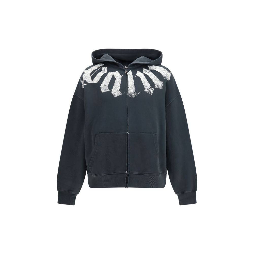 Palm Angels Black Cotton Sweatshirt