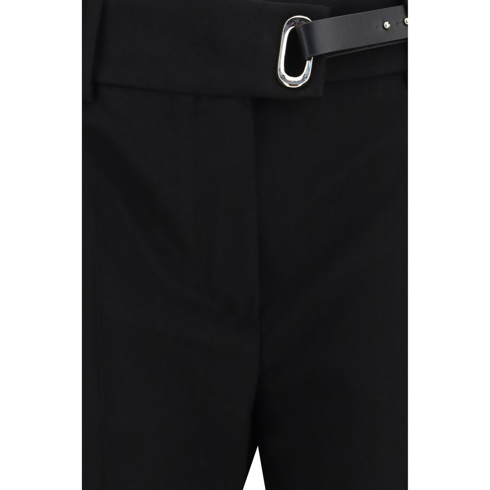Max Mara Black Viscose Casual Pants