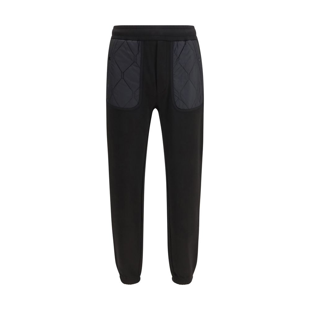 Moncler Black Cotton Athletic Pants