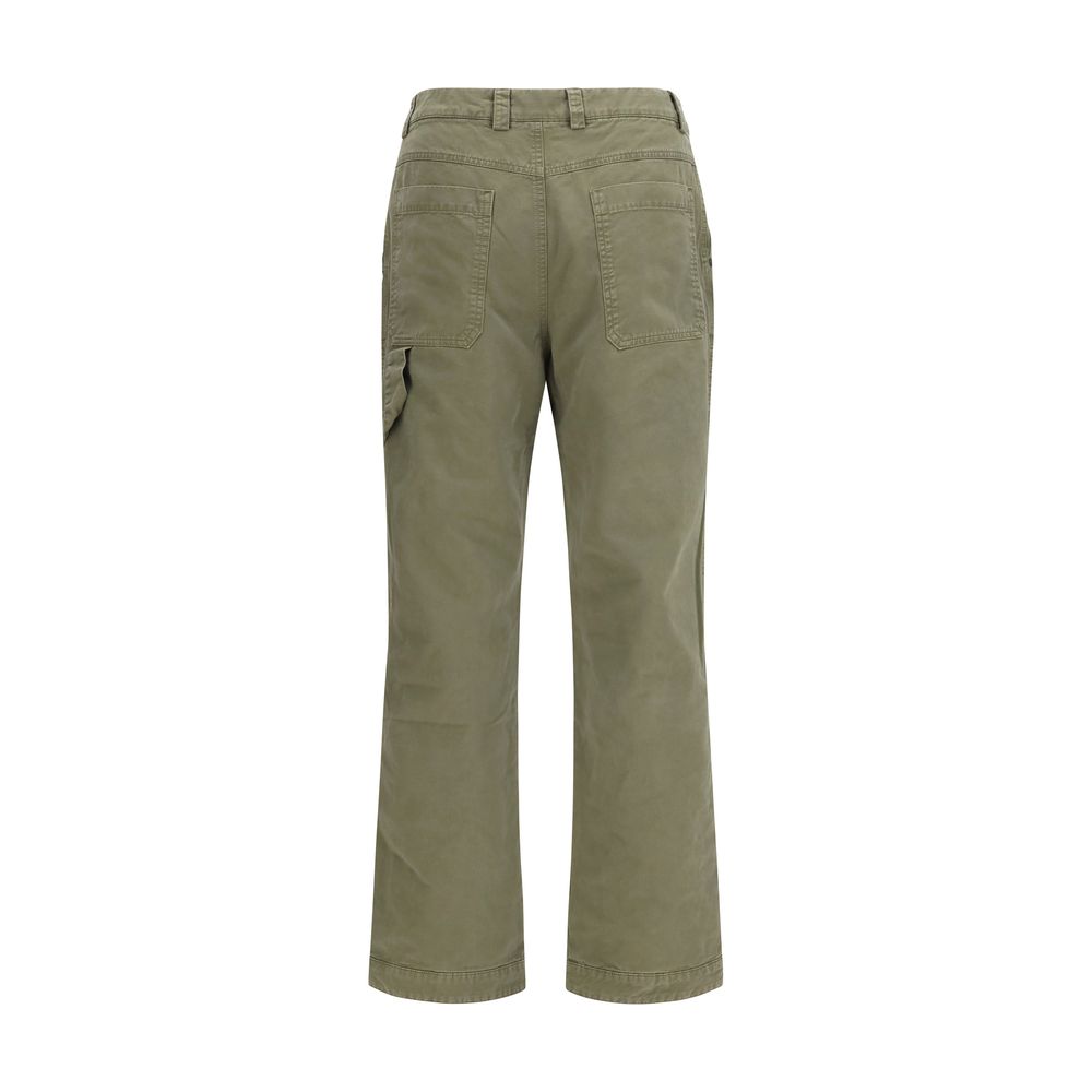 Off-White Bicolor Cotton Casual Pants