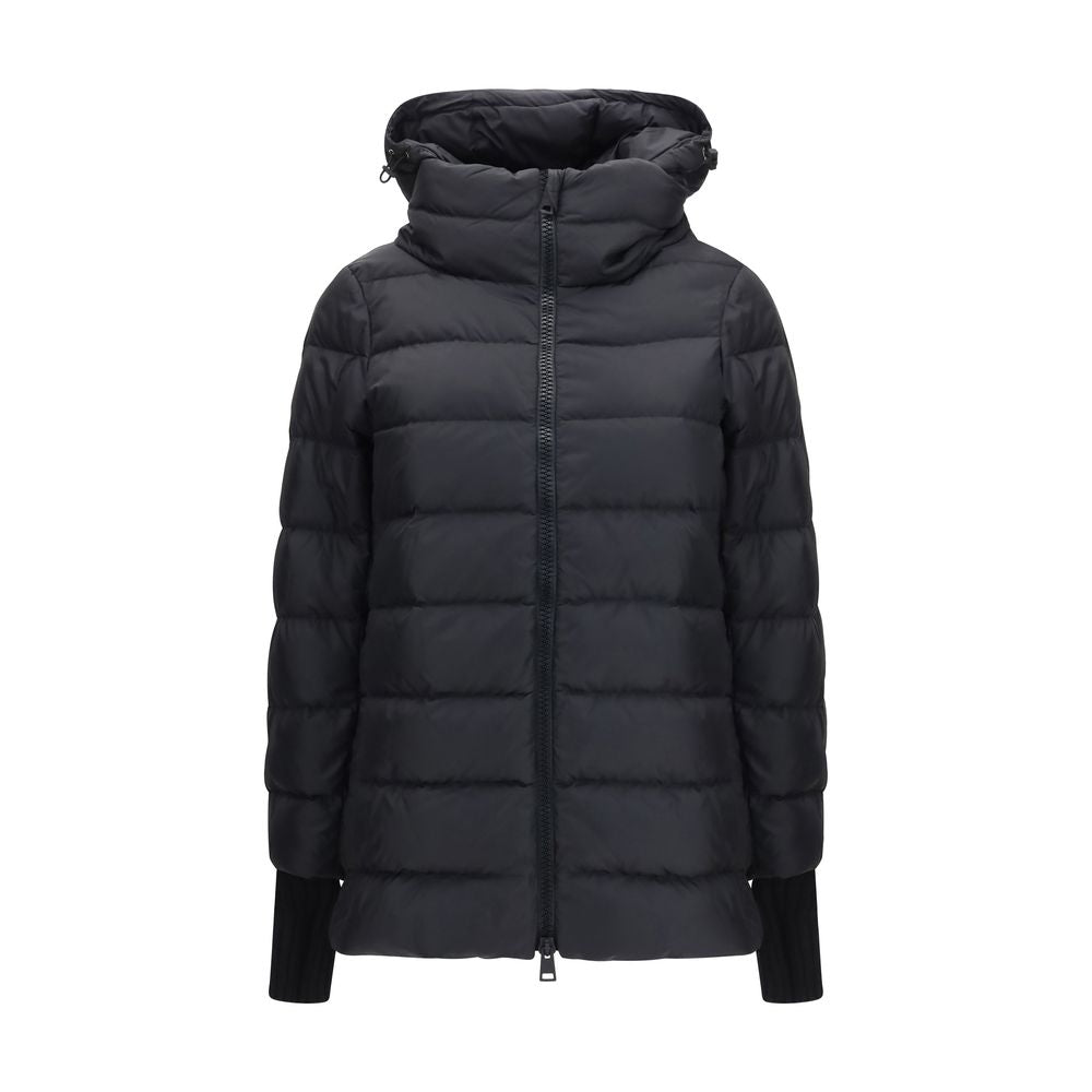 Herno Black Polyester Full-Length Jacket