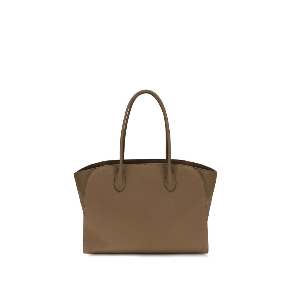 The Row Brown Calf Leather Bos Taurus Shoulder Bag