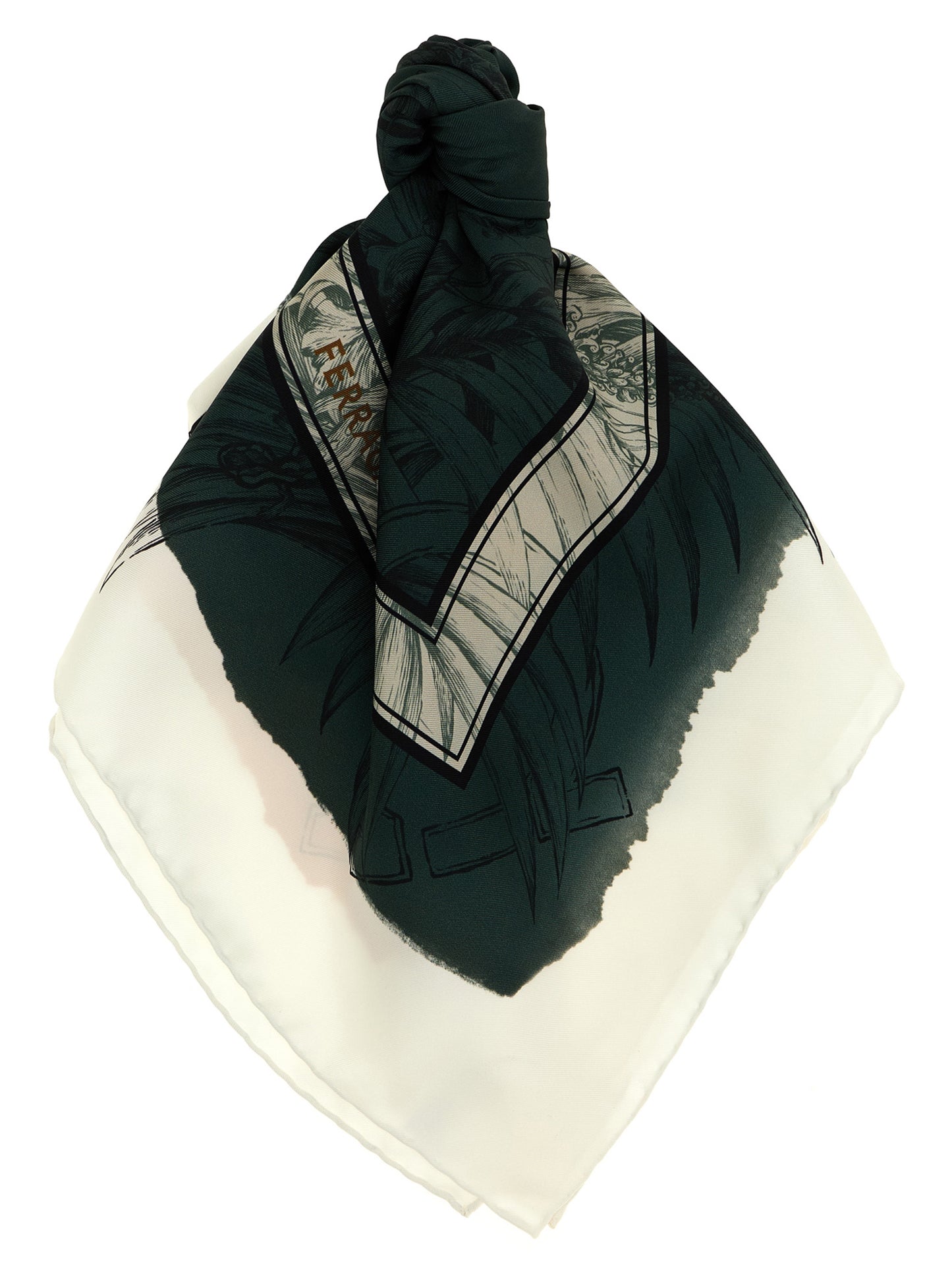 Ferragamo Multicolor Silk Scarf
