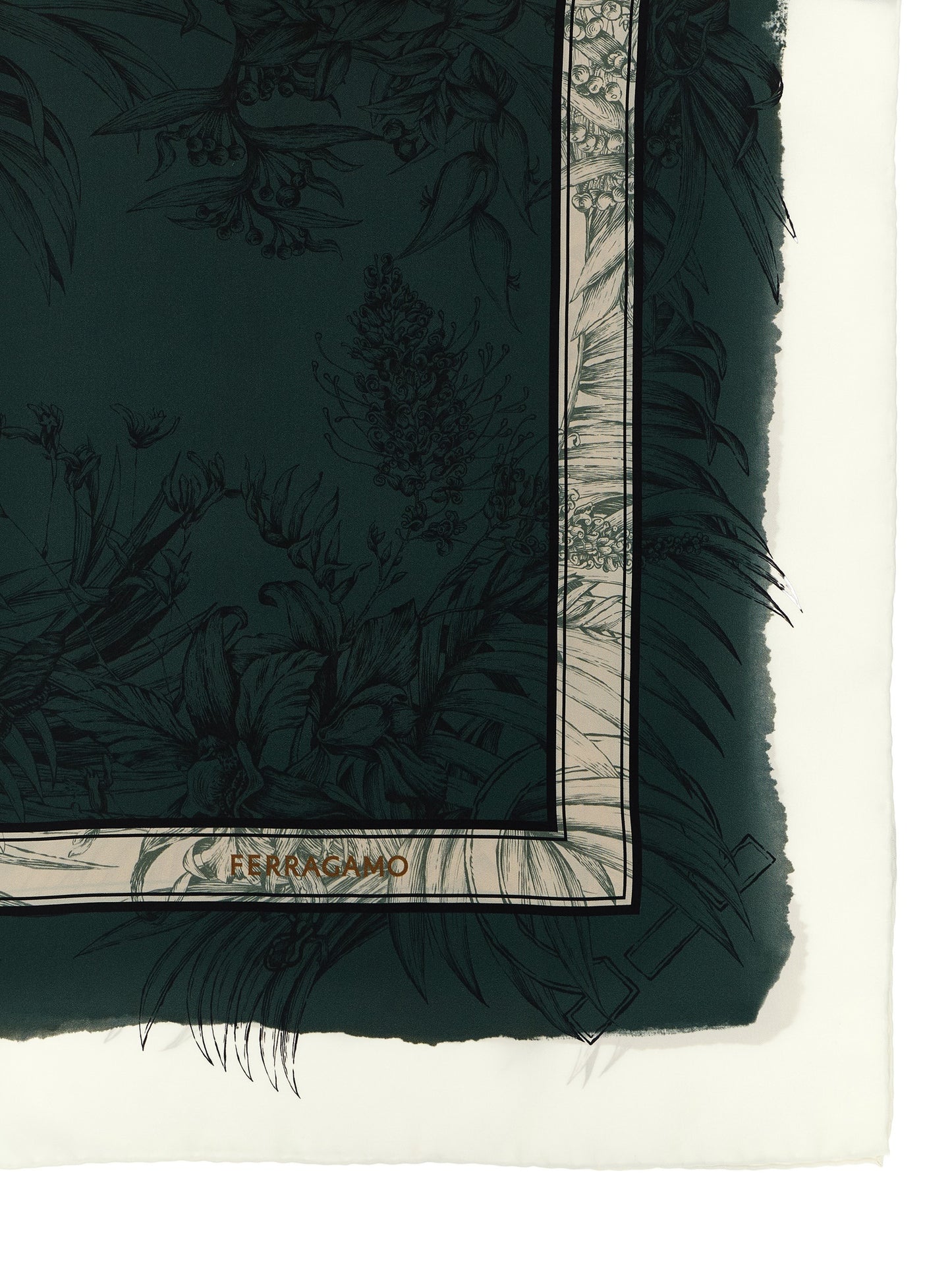 Ferragamo Multicolor Silk Scarf