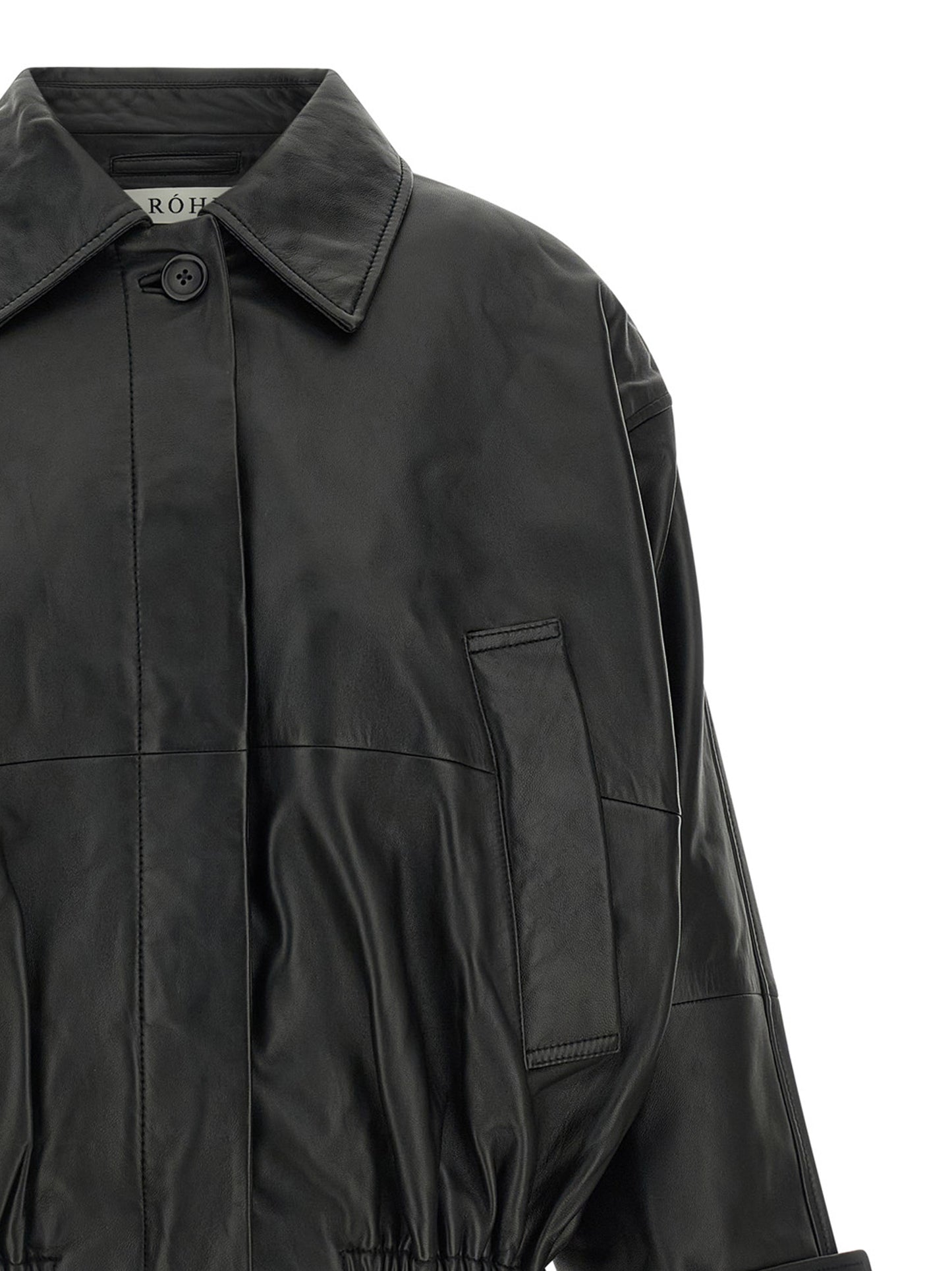 Rohe Black Lamb Leather Leather Jacket