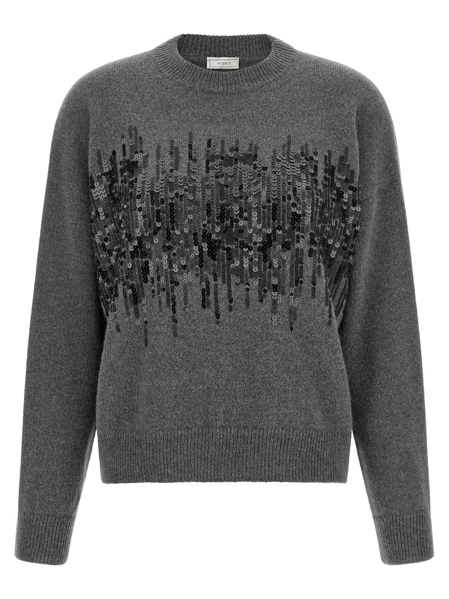 Peserico Gray Wool Cardigan