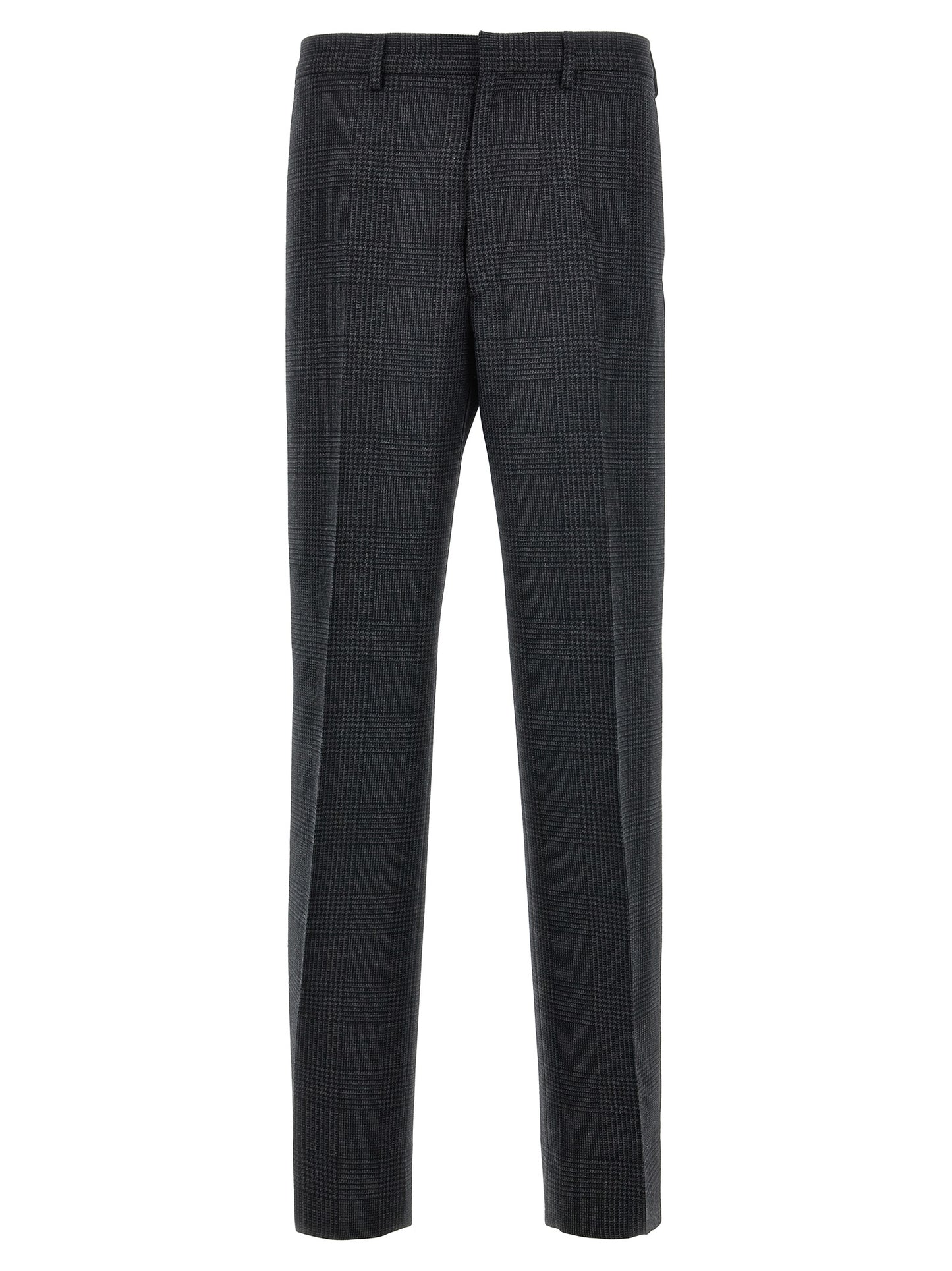 Prada Gray Virgin Wool Dress Pants