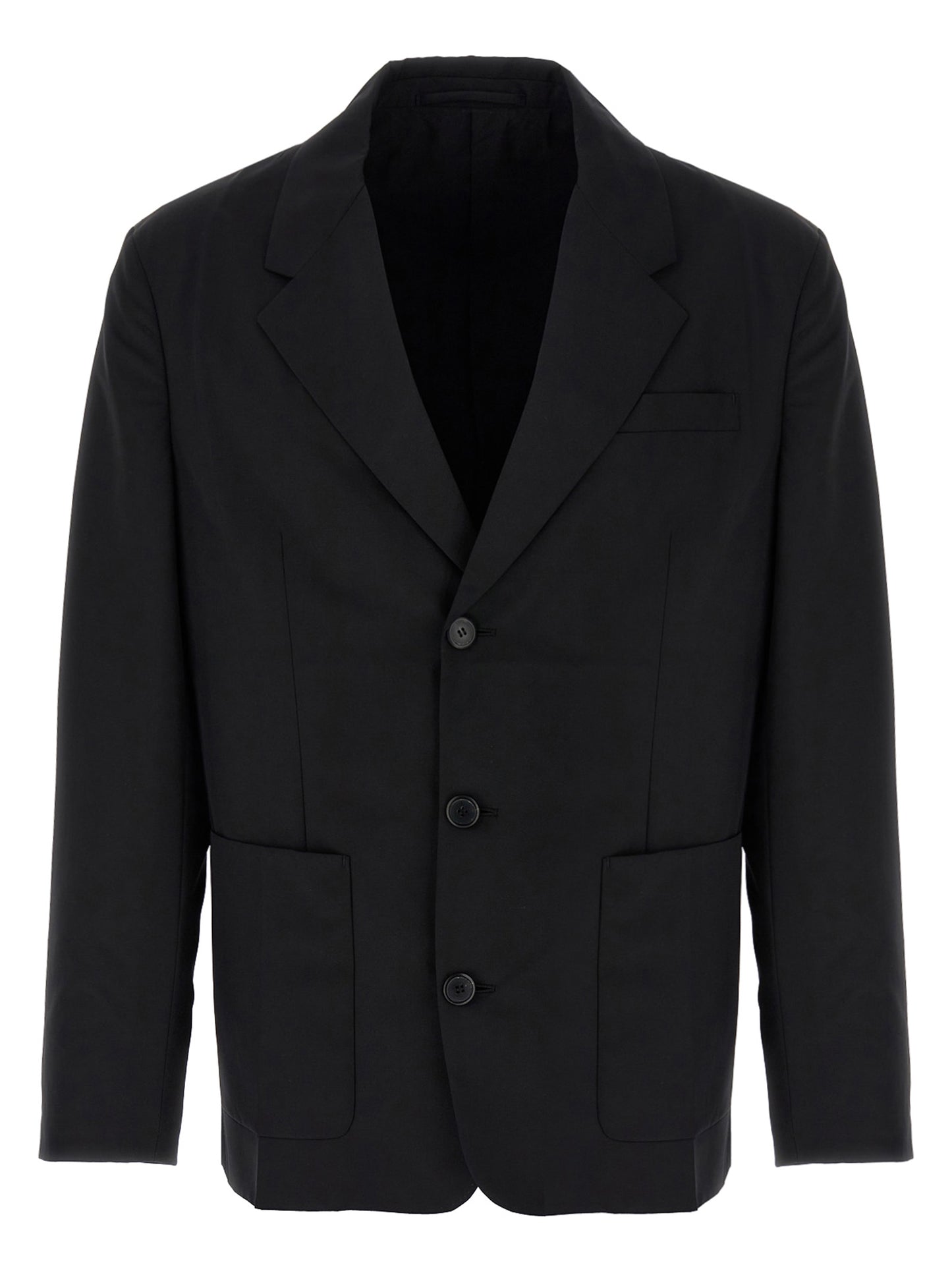 Prada Black Virgin Wool Blazer