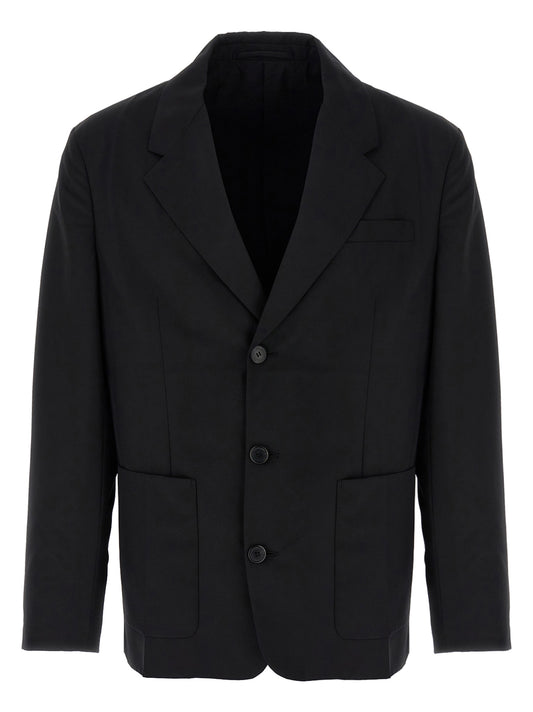 Prada Black Virgin Wool Blazer