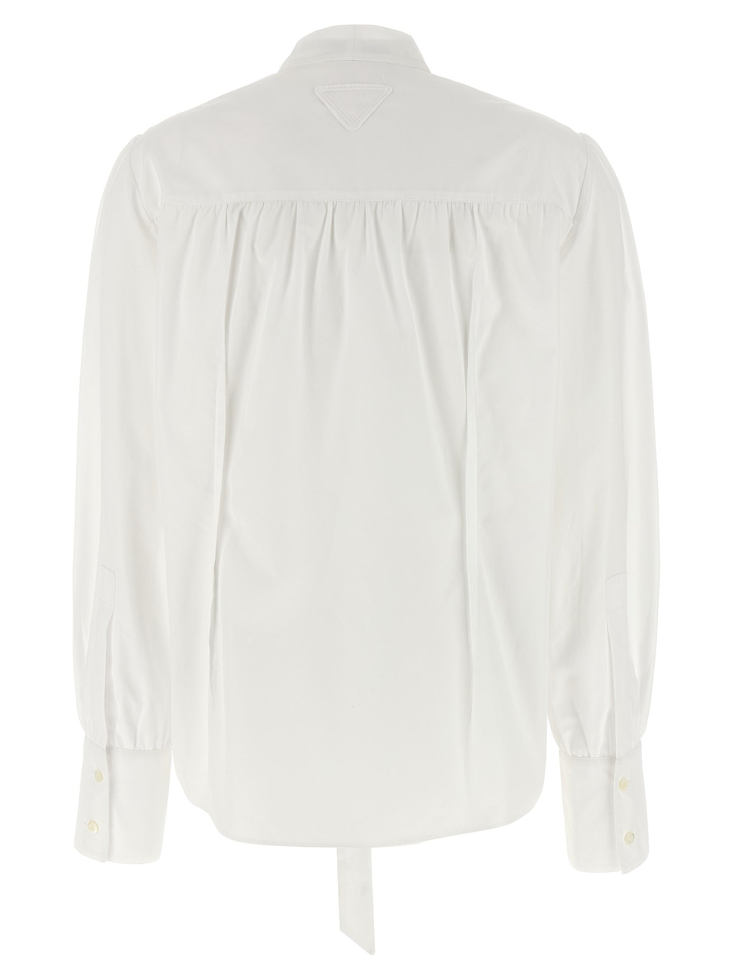 Prada White Cotton Blouse