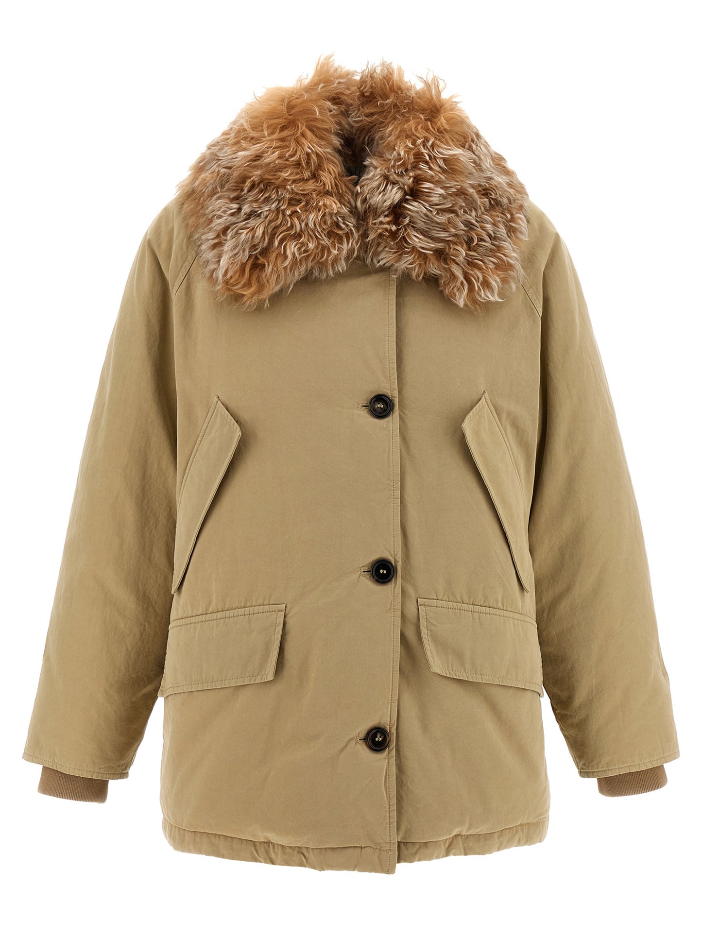 Prada Beige Cotton Full-Length Jacket