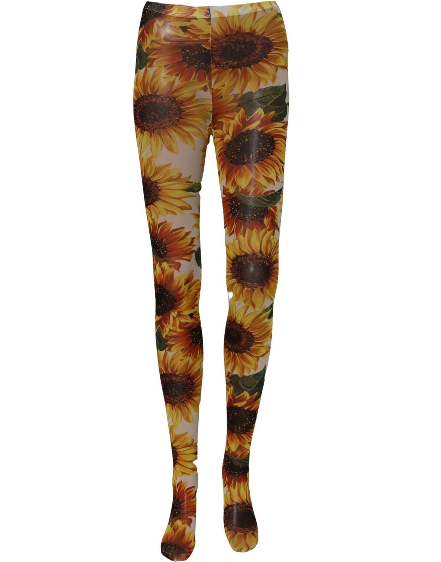 Dolce & Gabbana Multicolor Floral Nylon Tights Stockings Socks