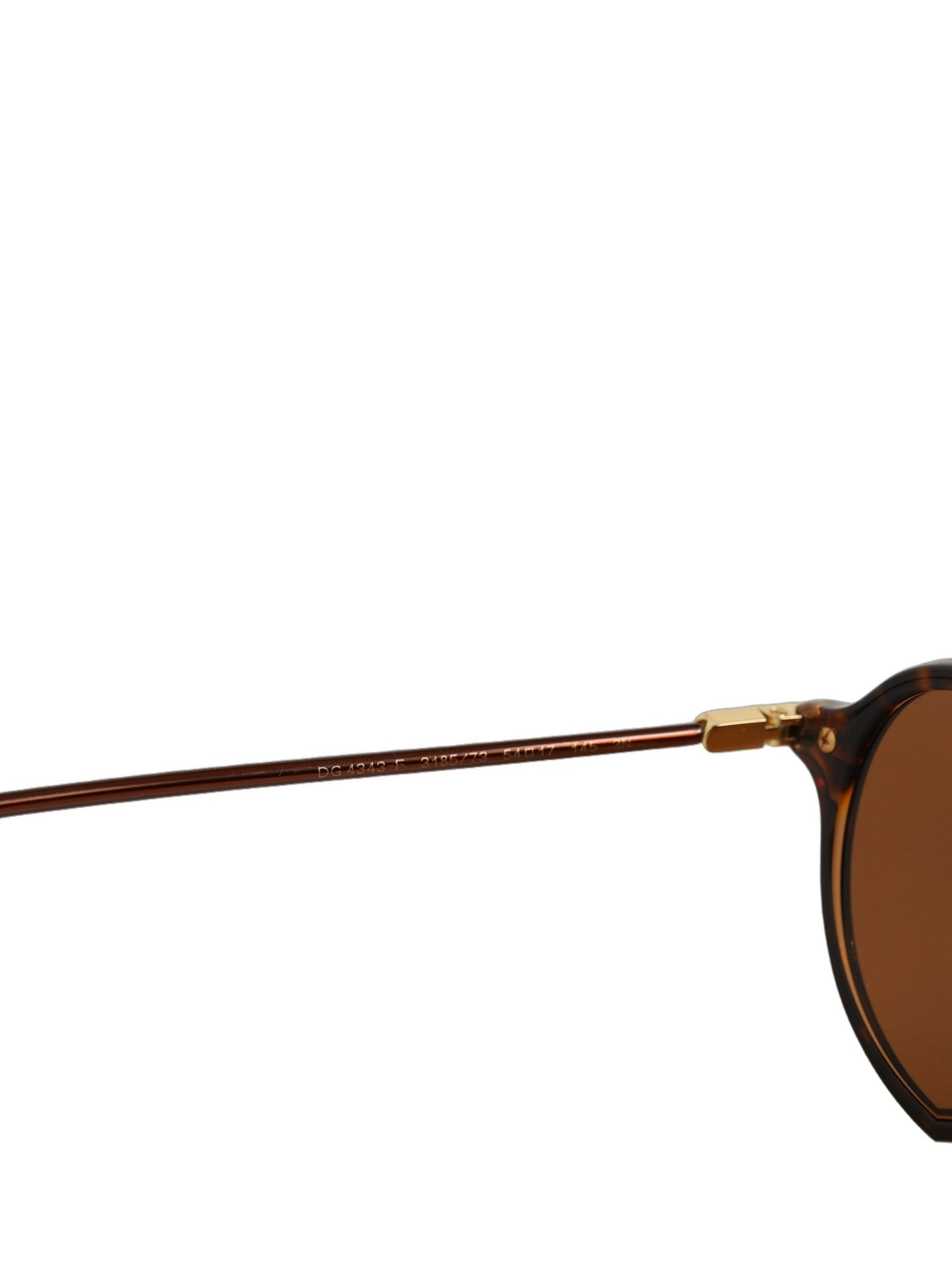 Dolce & Gabbana Brown DG4343F Havana Tortoise Women Eyewear Sunglasses