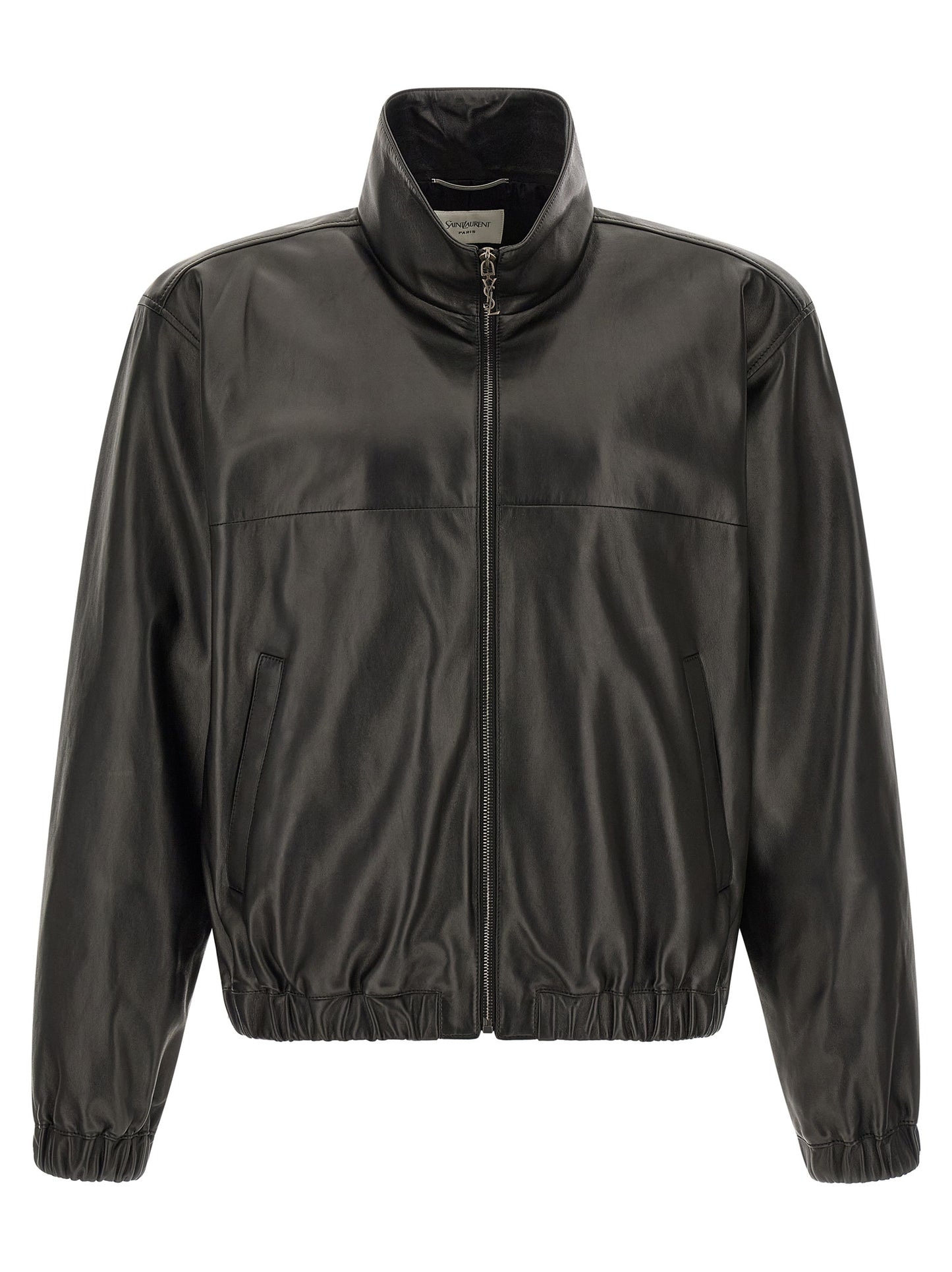 Saint Laurent Black Lamb Leather Leather Jacket