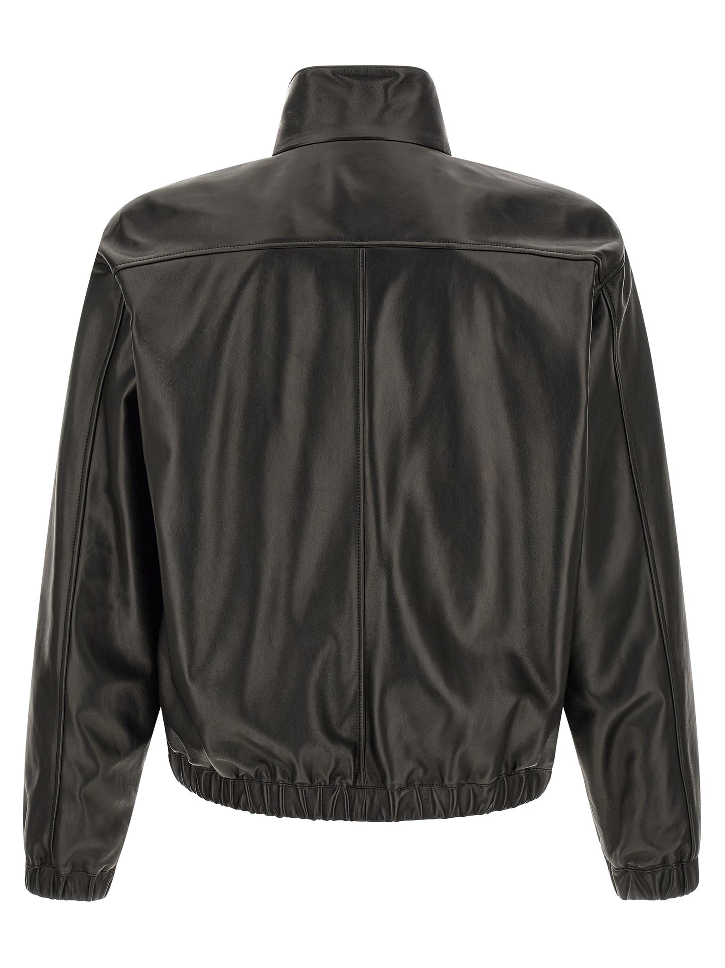 Saint Laurent Black Lamb Leather Leather Jacket