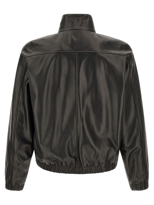 Saint Laurent Black Lamb Leather Leather Jacket
