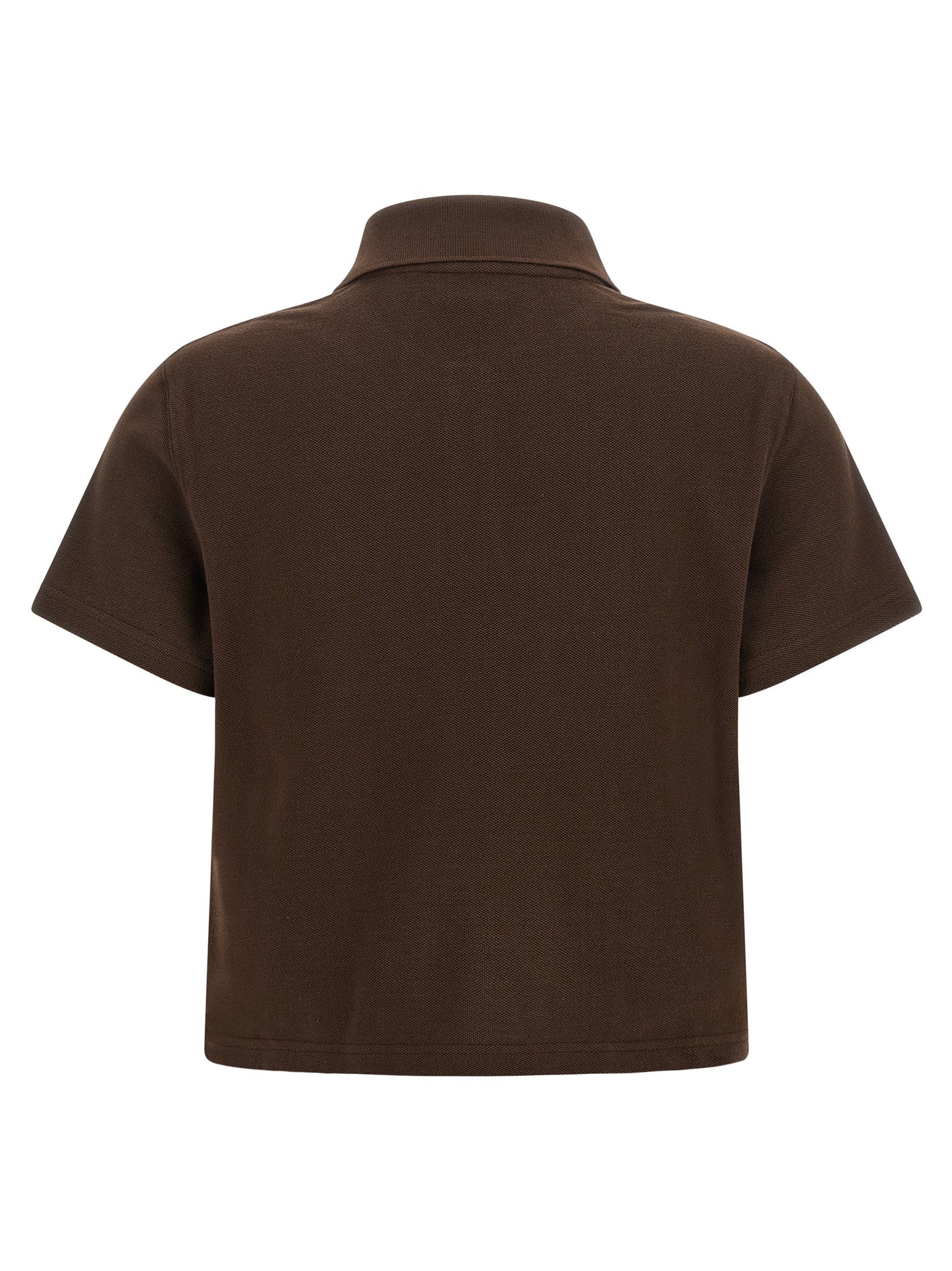 Saint Laurent Brown Cotton Polo Shirt